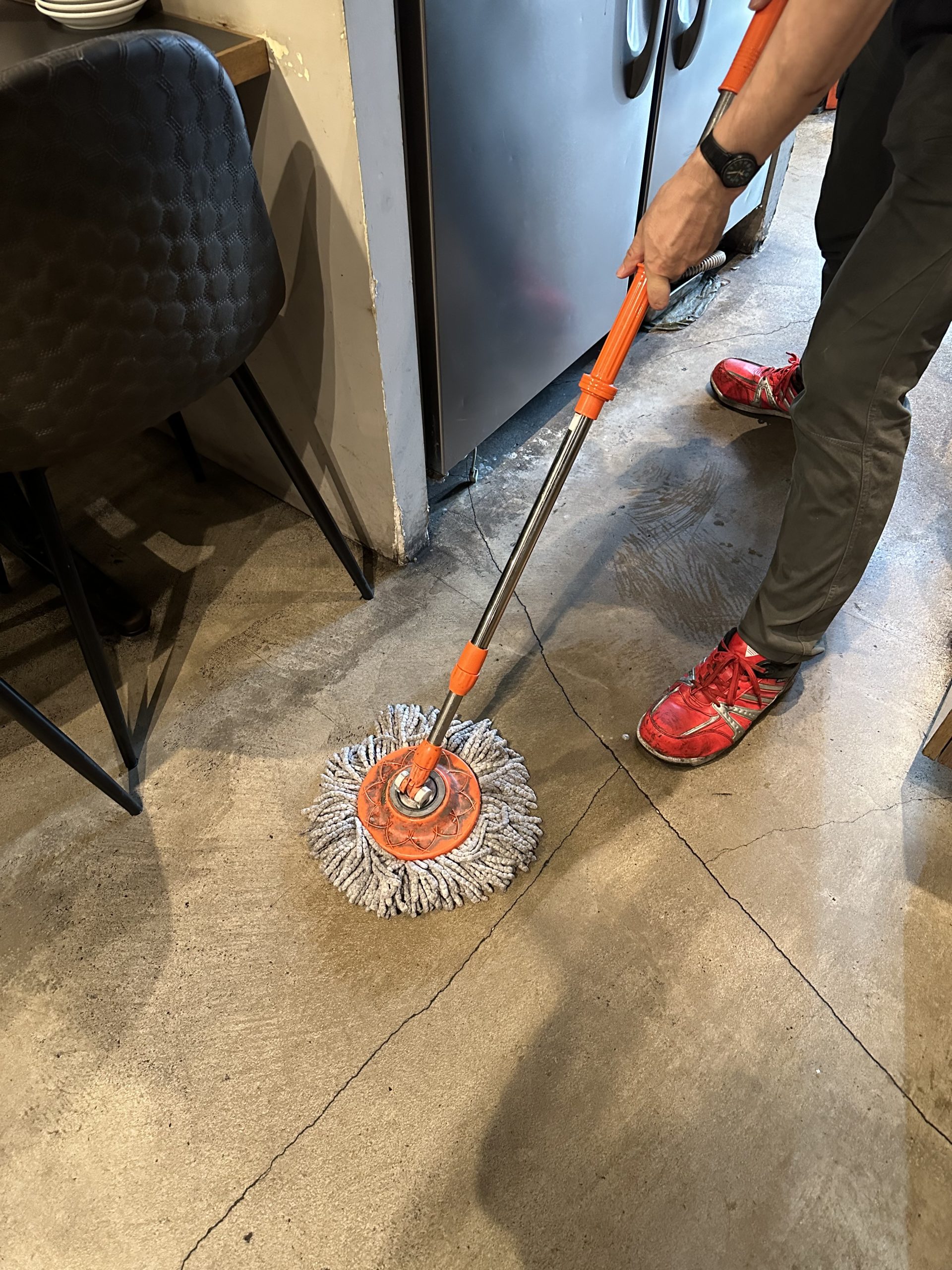 清掃作業の風景