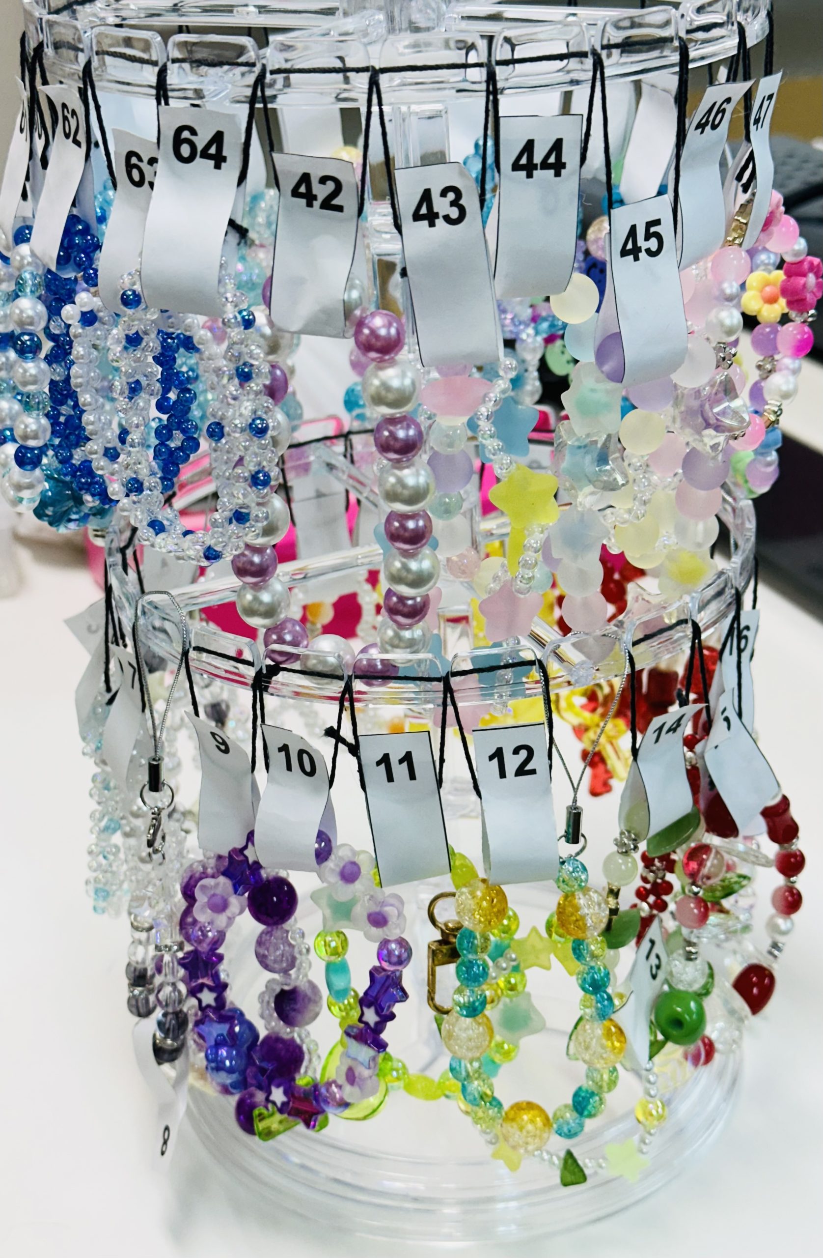 パステルカラーのブレスレットの作品例3